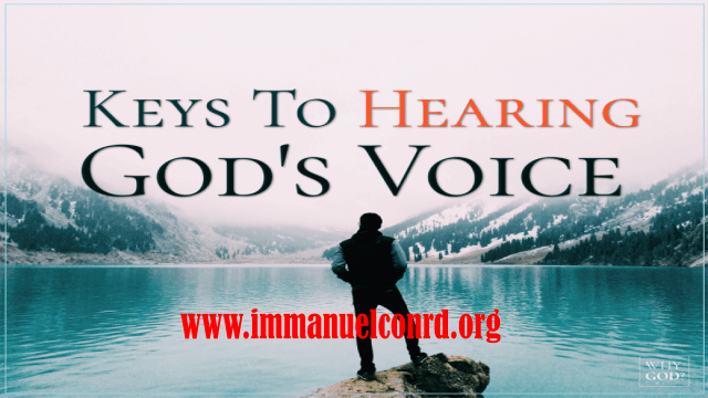 How To Hear The Voice Of God | Immanuel Conrad Ministries